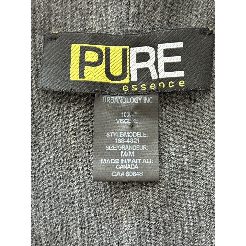 Pure Essence Gray Sleeveless Asymmetrical Layered Dress Lagenlook Womens Size M - Picture 4 of 7